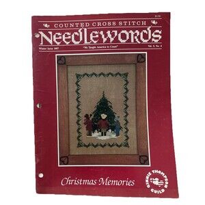 Counted Cross Stitch Needleworks Christmas Memories 87’ Magazine Vinnie Thompson